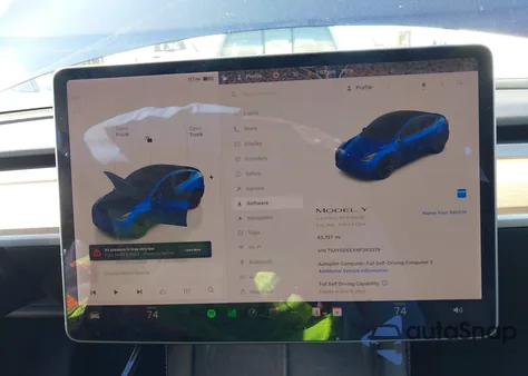 2022 Tesla Model Y Long Range Dual Motor All-Wheel Drive from USA, damaged, VIN 7SAYGDEEXNF393379